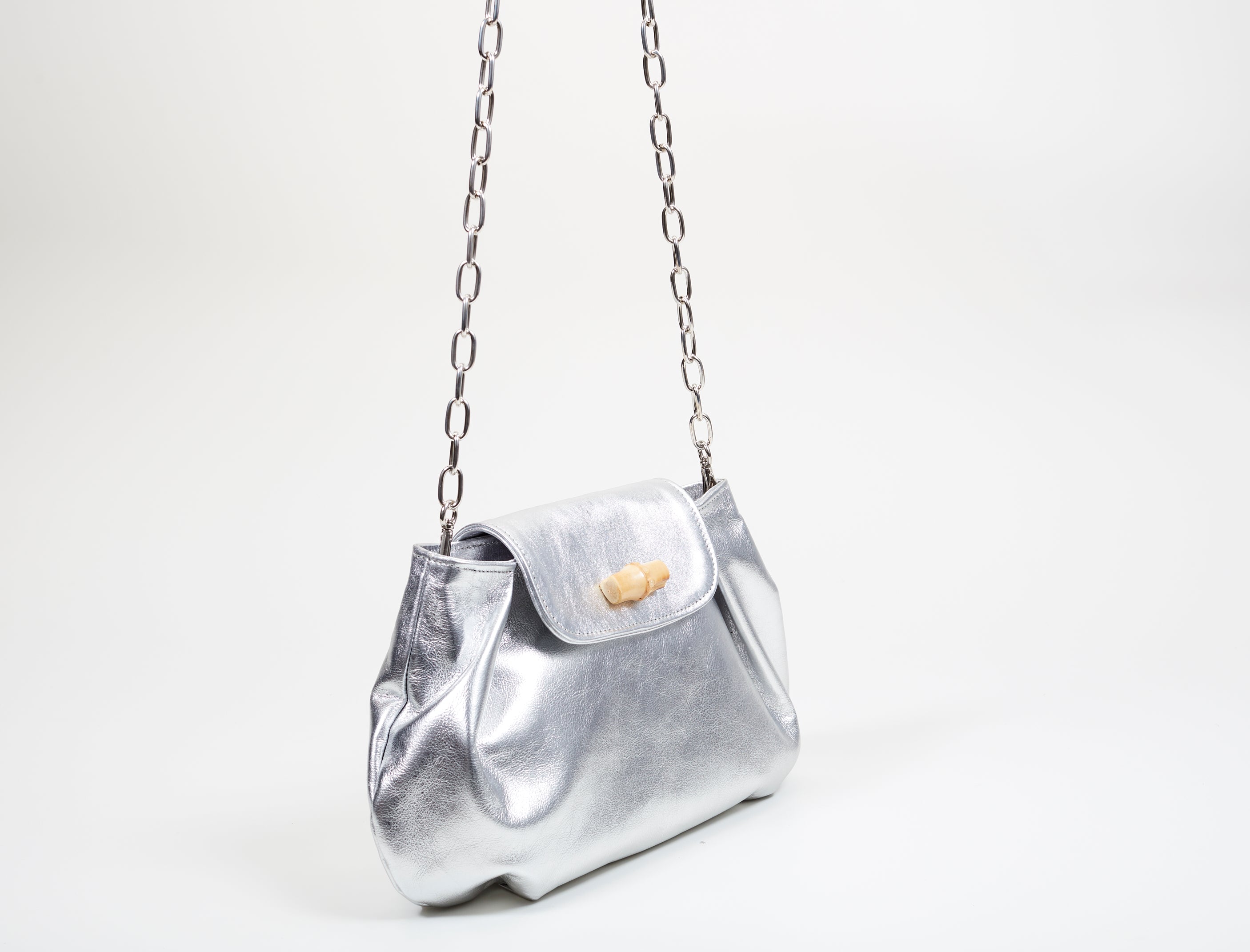 BOLSA DOMINIQUE G SOFT METALIZADO