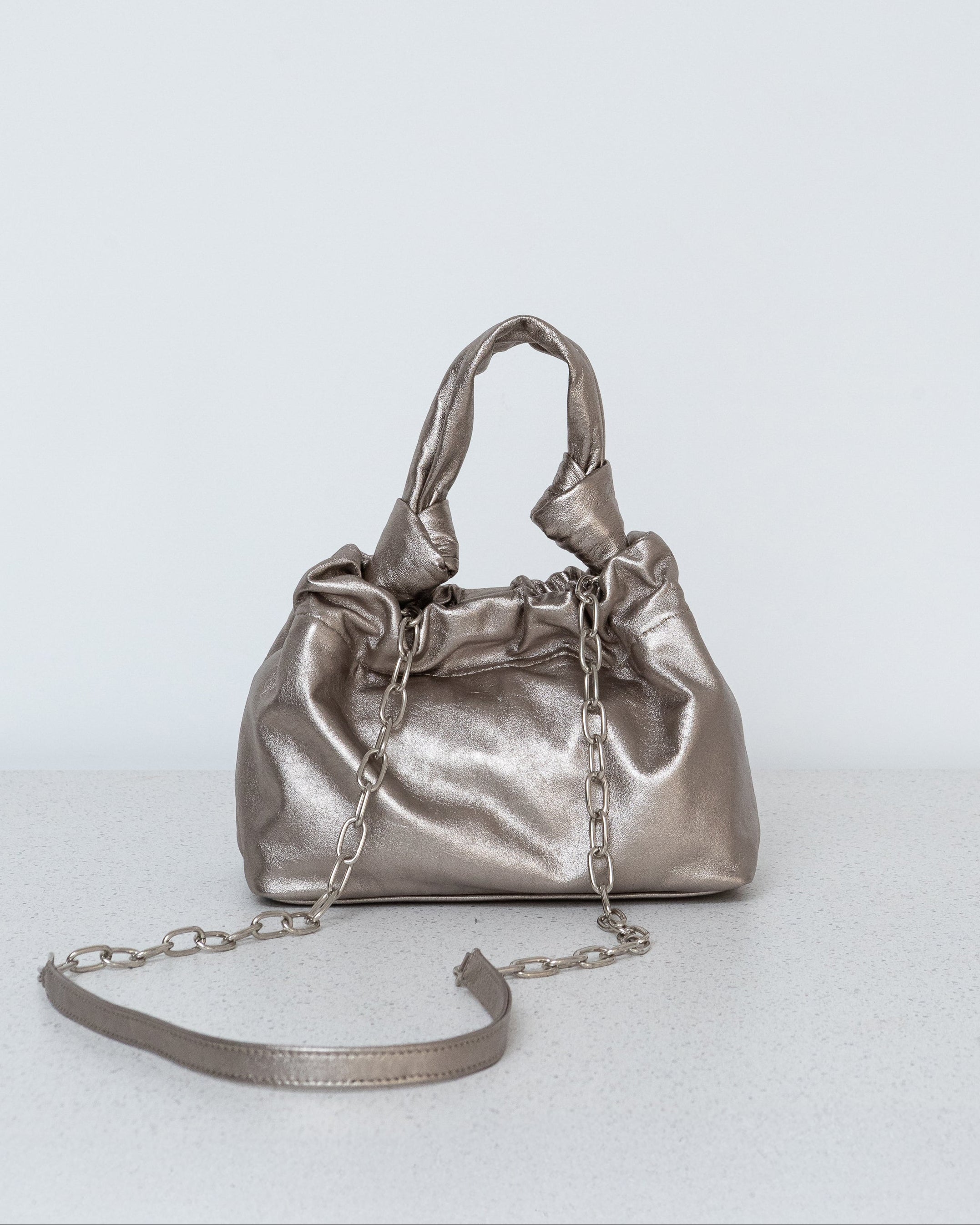 BOLSA SOPHIE SOFT METALIZADO
