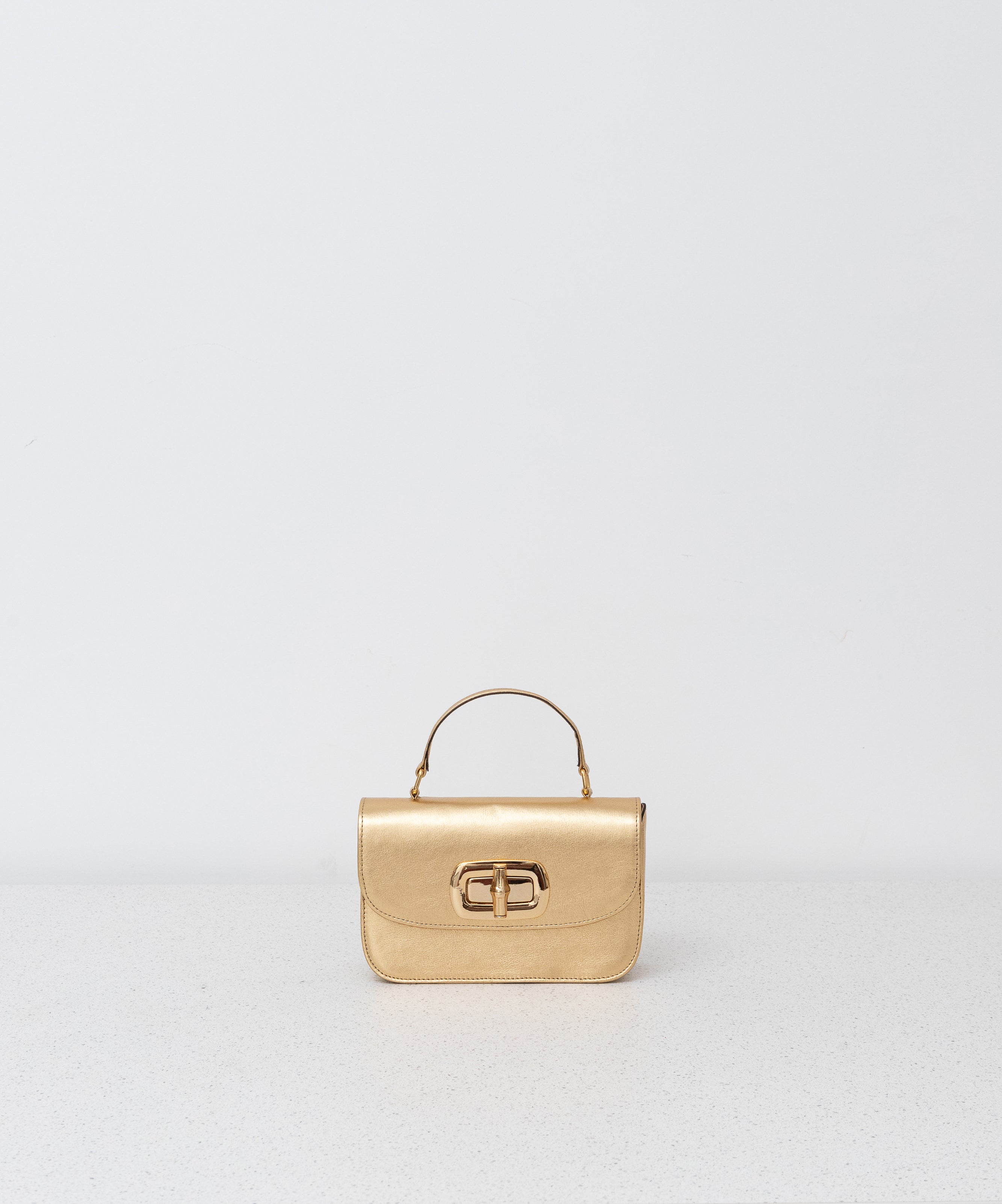 BOLSA LAURETTA COURO METALIZADO