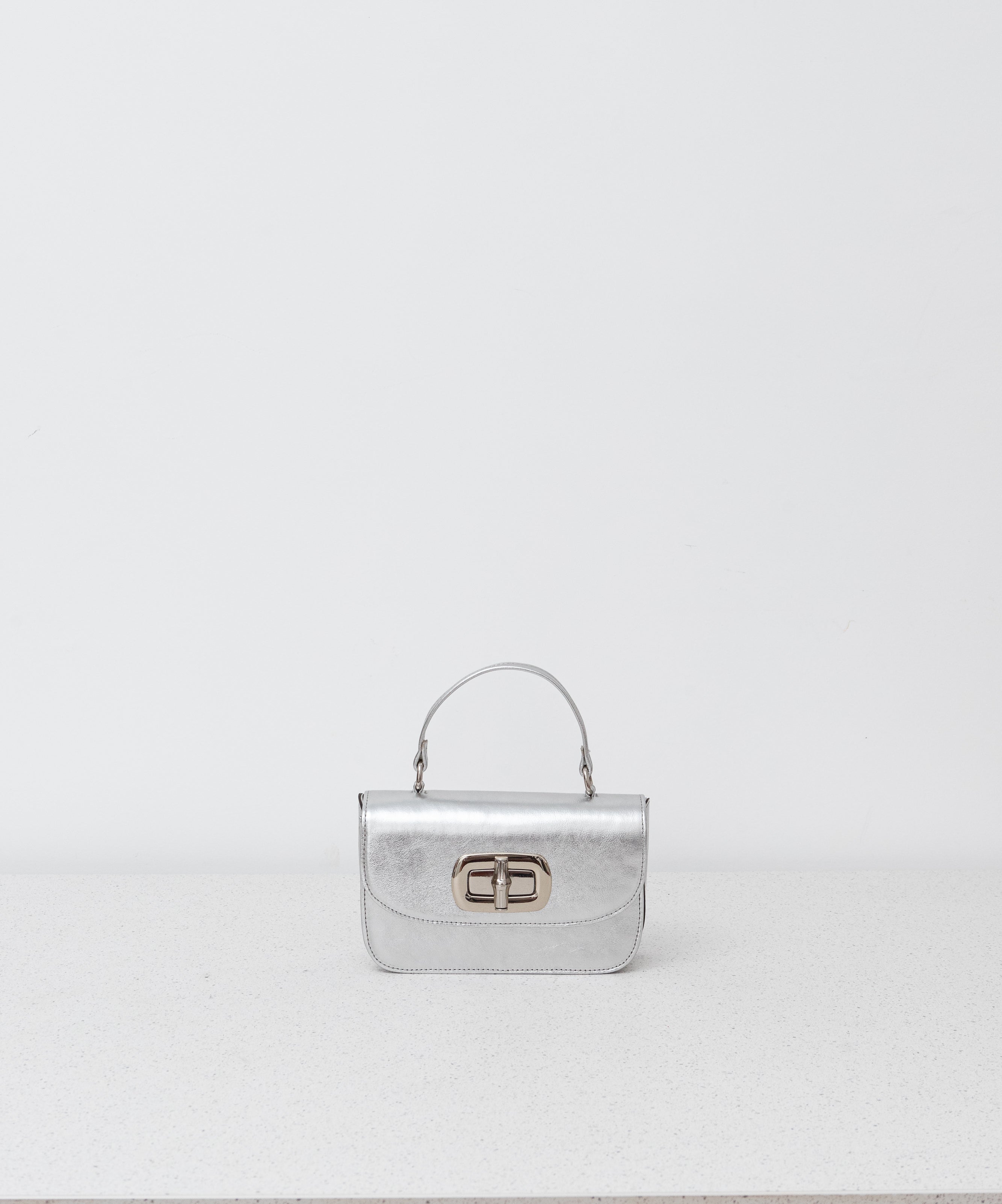 BOLSA LAURETTA COURO METALIZADO