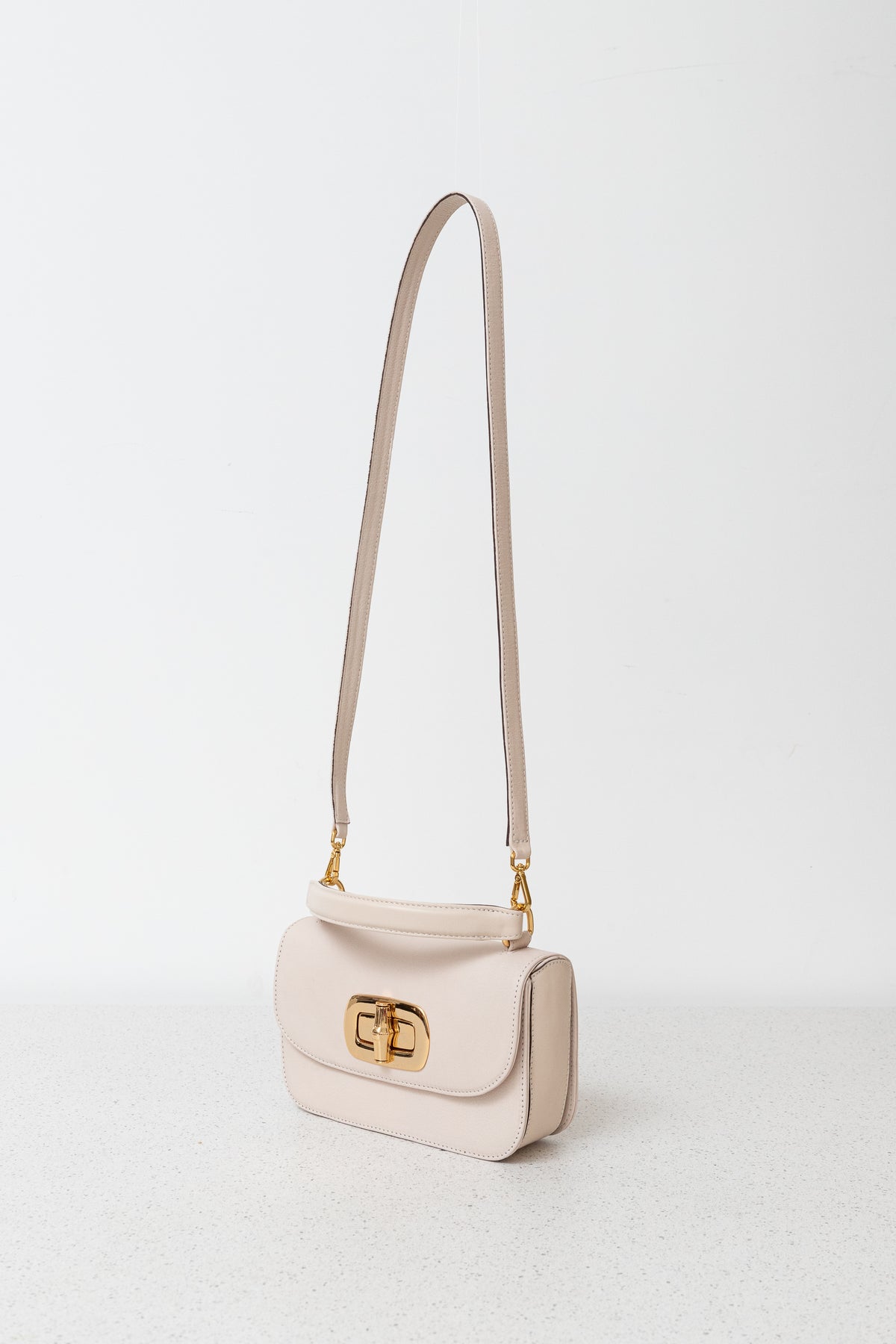 BOLSA LAURETTA COURO NATURAL