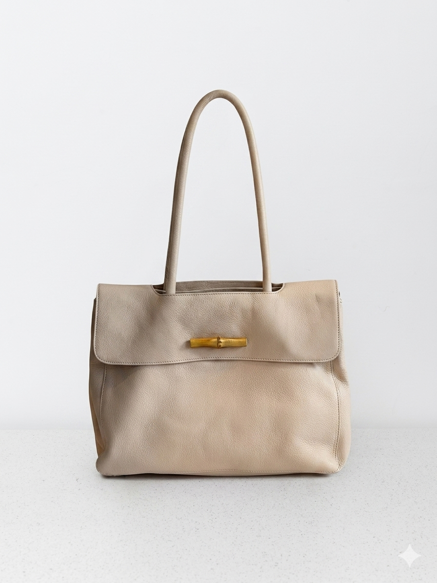 BOLSA ST. HONORÉ G COURO NATURAL