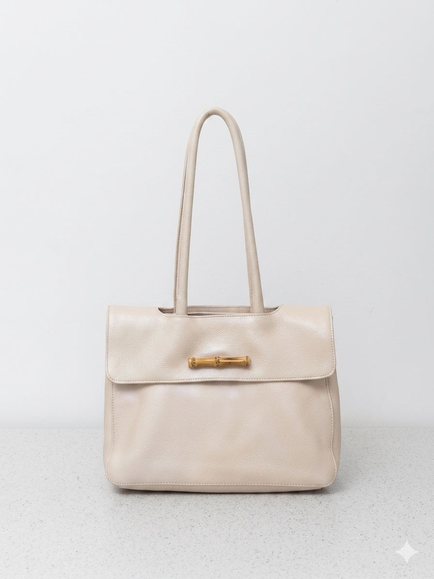 BOLSA ST. HONORÉ P  COURO NATURAL