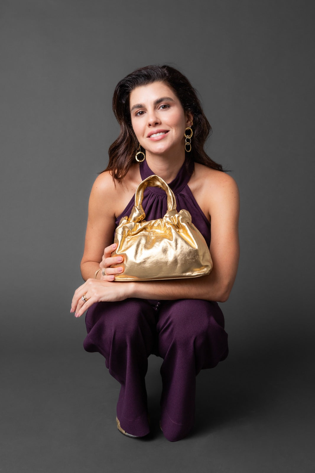 BOLSA SOPHIE SOFT METALIZADO